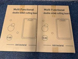 lot 22 image: 2 Souble Sided Cutting Boards
