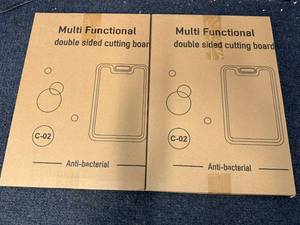 lot 23 image: 2 Souble Sided Cutting Boards