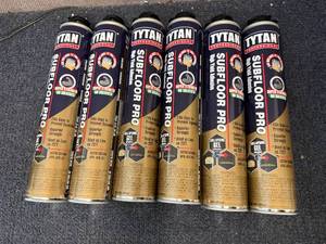 lot 45 image: 6 Tubes of Tytan Subfloor Pro Collapsing Gel Adhesive