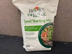lot 49 image: 4 bags of Burpee Organic Seed Starting Mix