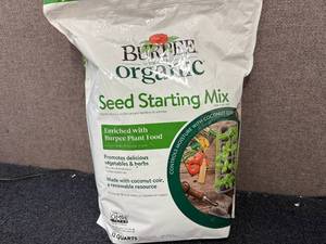 lot 50 image: 4 bags of Burpee Organic Seed Starting Mix