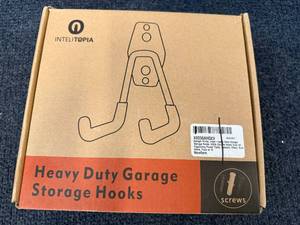 lot 59 image: Pack of 10 Heavy Duty Garage Storage Hooks