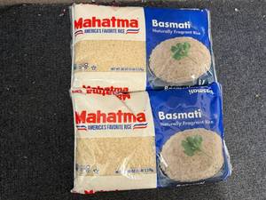 lot 163 image: 2 x 5lb Bags of Mahatma Basmati Rice