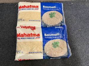 lot 167 image: 2 x 5lb Bags of Mahatma Basmati Rice