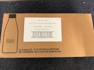 lot 170 image: 3 x 4ct Packs of Soylent Chocolate Shakes