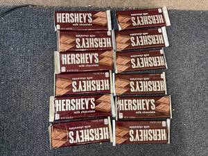lot 203 image: 12 Hersheys Milk Chocolate Bars