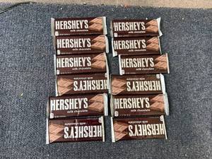 lot 226 image: 12 Hersheys Milk Chocolate Bars