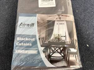 lot 10 image: 100 Gray Blackout Curtains