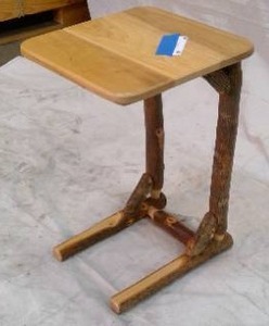 lot 35 image: Log furniture end table