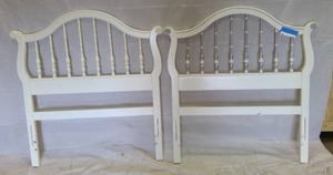 lot 64 image: White wood Head and Footboard