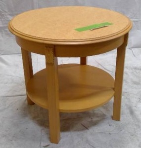 lot 88 image: Light Brown Circle Table