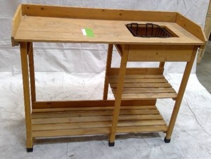 lot 90 image: Outdoor Wooden Shelf