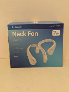 lot 8 image: JISULIFE NECK FAN 2PK.