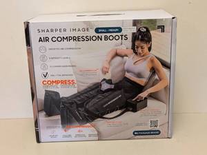 lot 83 image: SHARPER IMAGE AIR COMPRESSION BOOTS SIZE SM