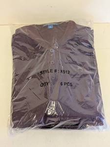 lot 98 image: (6) PORT AUTHORITY XL POLO SHIRTS (MAROON)
