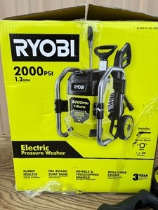 lot 05 image: Ryobi 2000 PSI 1.2 GPM Cold Water Corded Electric Pressure Washer BRAND NEW #RY142022 MSRP $169