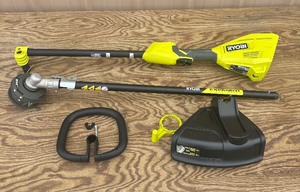 lot 17 image: Ryobi 40V HP Brushless 16 in. Attachment Capable Cordless Battery Carbon Fiber Shaft String Trimmer BRAND NEW - MSRP $209