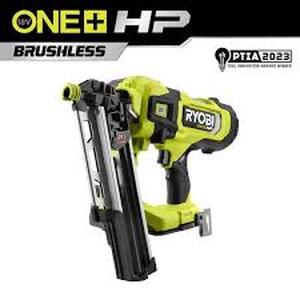lot 30 image: RYOBI ONE HP 18V Brushless Cordless AirStrike 21° Framing Nailer (Tool Only)     Customer Returns See Pictures