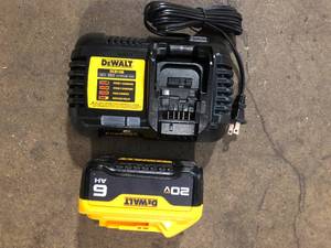 lot 39 image: DEWALT 20-Volt MAX Lithium-Ion 6.0 Ah Battery Pack and Charger Kit    Customer Returns See Pictures
