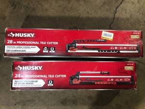 lot 15 image: Lot of Assorted Husky Professional Tile Cutter Various Models and Conditions Customer Returns See Pictures