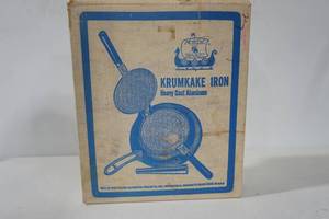 lot 29 image: Vintage Nordic Ware Krumkake Iron In Original Box