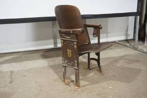 lot 43 image: Antique Auditorium Seat