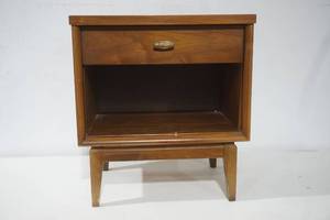 lot 62 image: Wooden Nightstand With Drawer