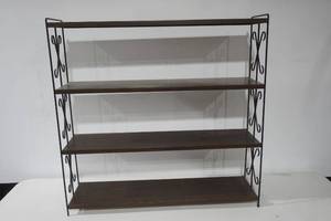 lot 70 image: Metal 4-Tier Shelf 9.5x 37x 36