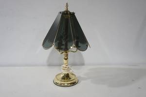 lot 71 image: Glass Touch Lamp 22 tall
