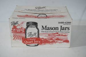 lot 87 image: Ball 12 qt Mason Jars
