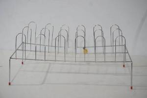lot 98 image: Metal Wire Shoe Rack 25x 12x10.5