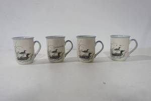 lot 161 image: (4ct) Minnesota Loon Stoneware Mugs