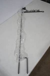 lot 208 image: Metal Welcome Garden Flag Holder (NEW)