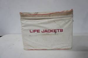 lot 228 image: Life Jacket Zipper Case and (3ct) Life Jackets