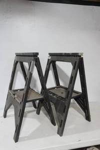 lot 260 image: Folding Poly Saw Horses