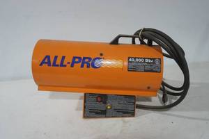 lot 265 image: All-Pro Propane Heater. 40,000 BTU