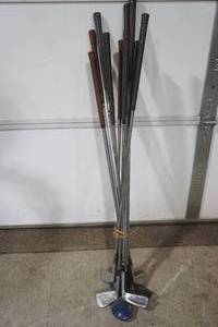 lot 361 image: Group of Vintage Golf Clubs