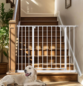 lot 127 image: InnoTruth Moms Choice Award-InnoTruth Baby Gate for Stairs 28.9-42.1 Wide White