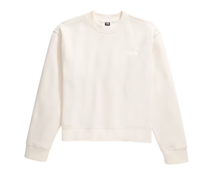 lot 423 image: The North Face Evolution Fleece Crew-Neck Long-Sleeve Sweatshirt for Ladies - White Dune - M