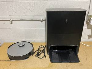 lot 120 image: Ecovacs DEEBOT X1 Vacuum and Mop Robot with Auto-Empty Station