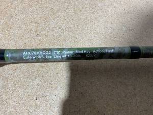 lot 14 image: Lews American Hero Camo Casting Rod 7 Medium Heavy - Fast