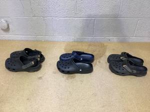 lot 404 image: LOT OF 3 Micellaneous Crocs