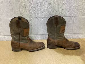 lot 417 image: Ariat Mens Hybrid Patriot Country Copper Brown Boot Size 11