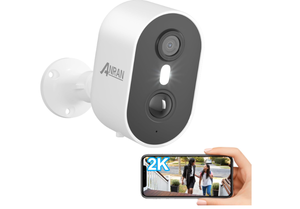 lot 447 image: ANRAN Security Cameras Wireless Outdoor,2K 3MP Battery Powered Indoor Home Security Camera with AI Motion Detection & Color Night Vision
