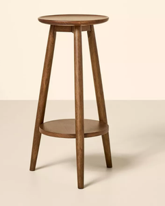 lot 471 image: Drink Table or Plant Stand - Aged Oak - Hearth & Hand with Magnolia