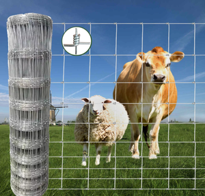 lot 475 image: Farm Fence, 4ft x 164ft Galvanized Wire Fencing, Cattle Fence, Deer Fence