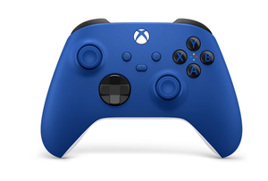 lot 42 image: Microsoft Xbox Wireless Controller - Shock Blue  for Xbox Series XS, Xbox One, PCs, and Cloud-Enabled Devices
