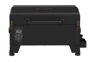 lot 83 image: Pit Boss Pit Stop Tabletop 250 Sq in Wood Fired Pellet Grill and Smoker  Onyx Series