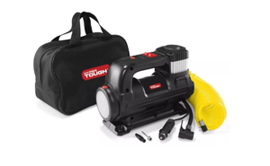 lot 221 image: Hyper Tough DC 12V Heavy Duty Direct Drive Digital Tire Inflator with Detachable LED Light