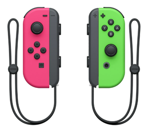 lot 241 image: Nintendo Switch Joy-Con Pair, Neon Pink and Neon Green